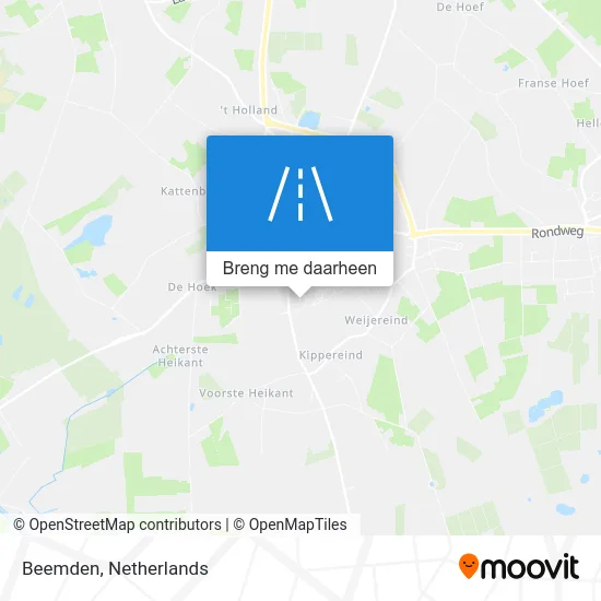 Beemden kaart