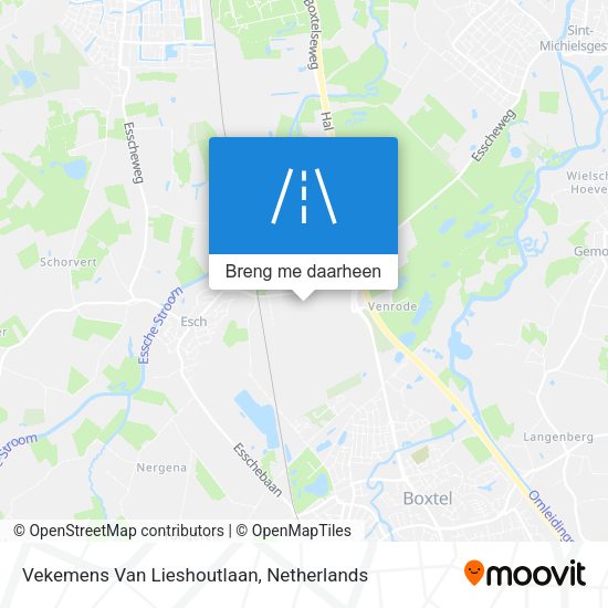 Vekemens Van Lieshoutlaan kaart