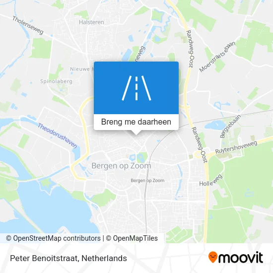 Peter Benoitstraat kaart