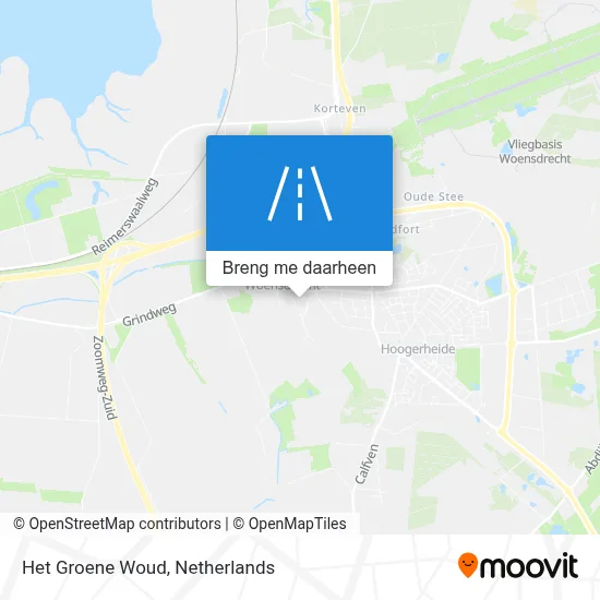 Het Groene Woud kaart