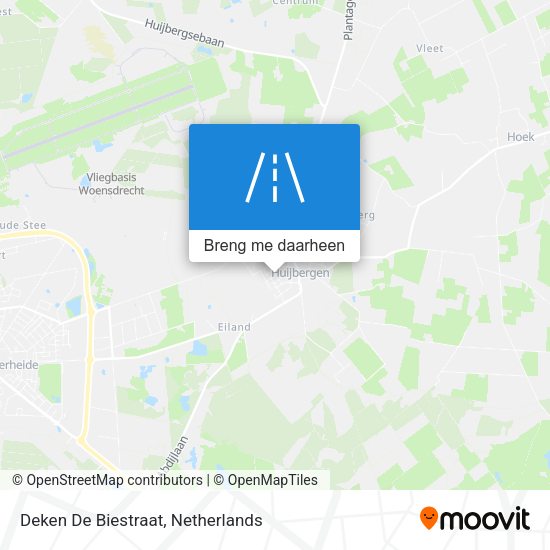 Deken De Biestraat kaart