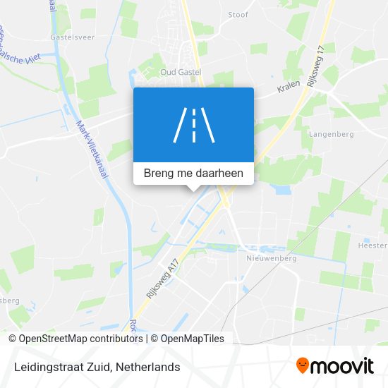 Leidingstraat Zuid kaart