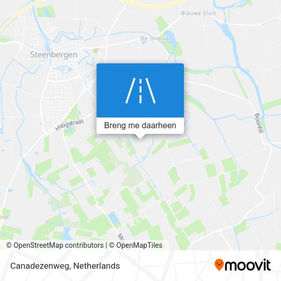 Canadezenweg kaart