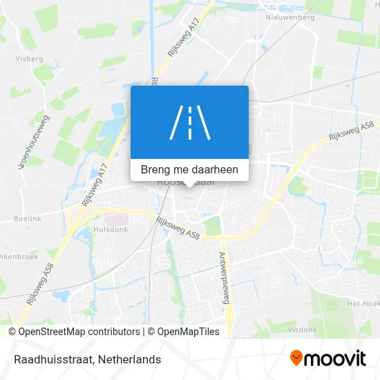 Raadhuisstraat kaart