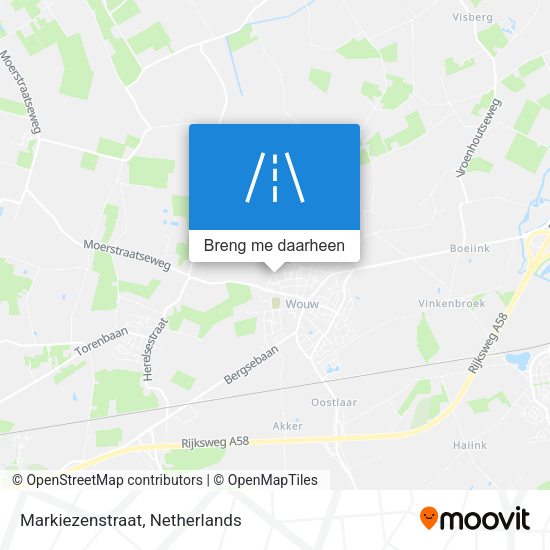 Markiezenstraat kaart