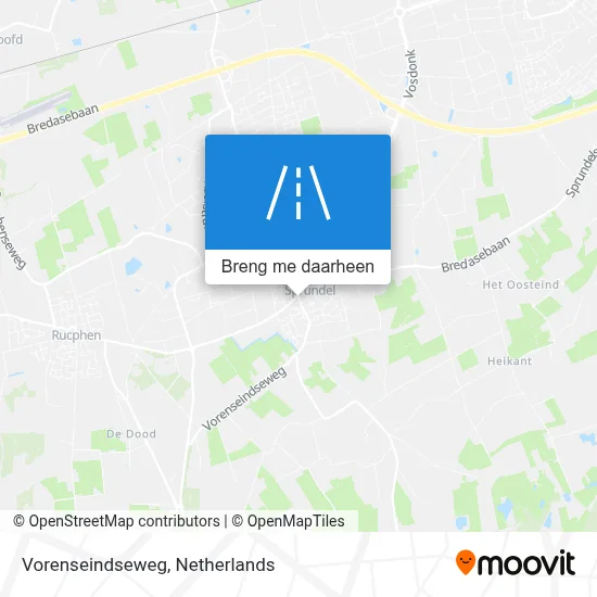 Vorenseindseweg kaart