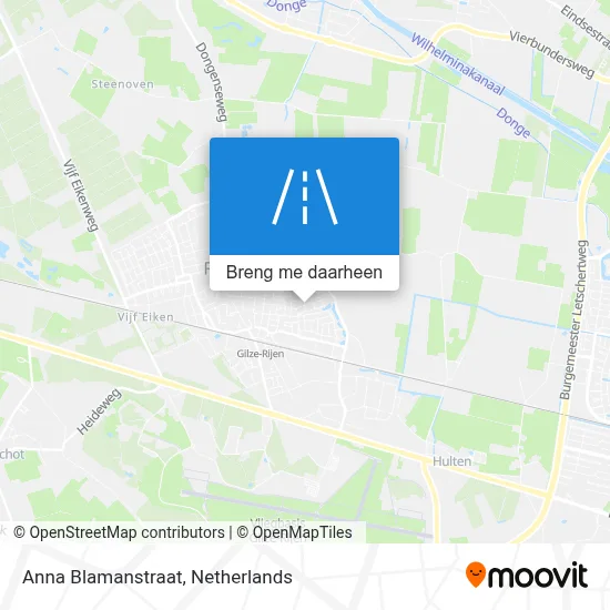 Anna Blamanstraat kaart