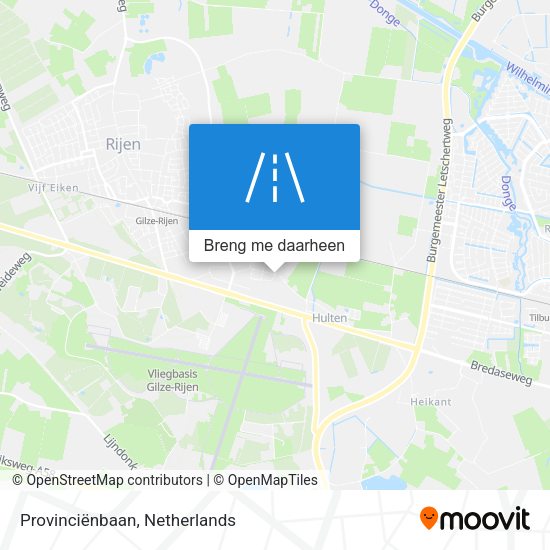 Provinciënbaan kaart