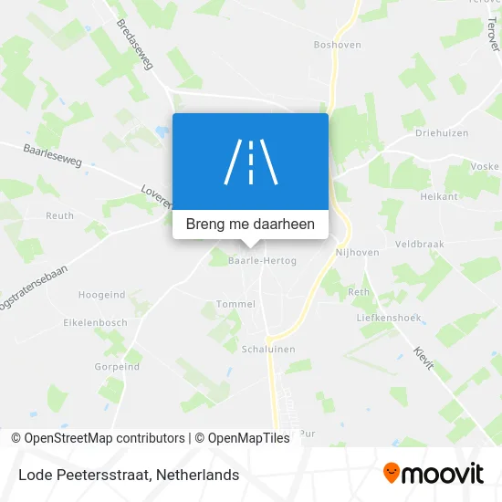 Lode Peetersstraat kaart