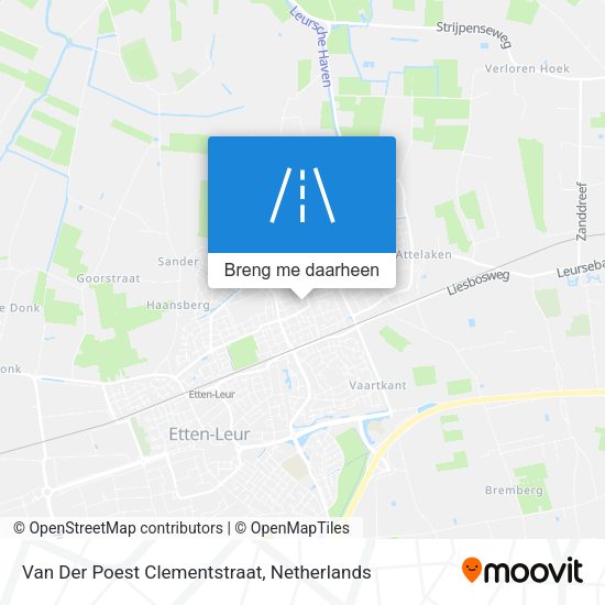 Van Der Poest Clementstraat kaart