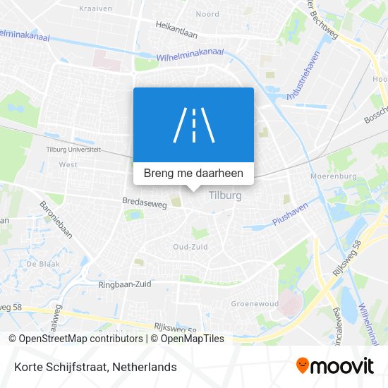 Korte Schijfstraat kaart