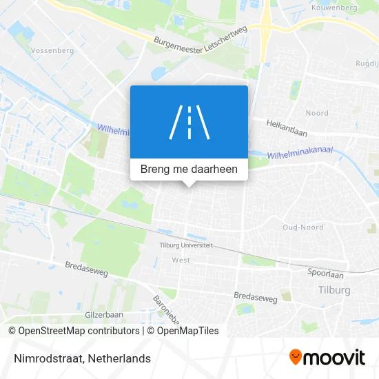 Nimrodstraat kaart
