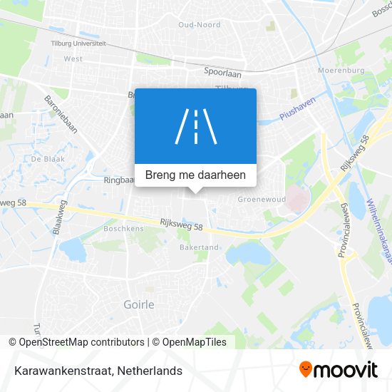 Karawankenstraat kaart