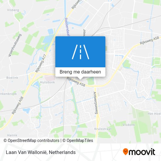 Laan Van Wallonië kaart