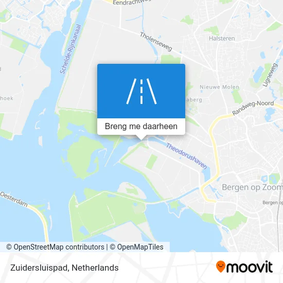 Zuidersluispad kaart