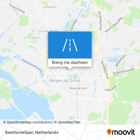 Beethovenlaan kaart