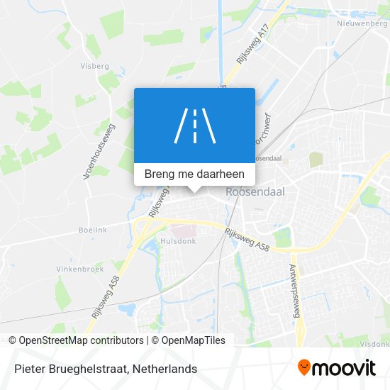Pieter Brueghelstraat kaart
