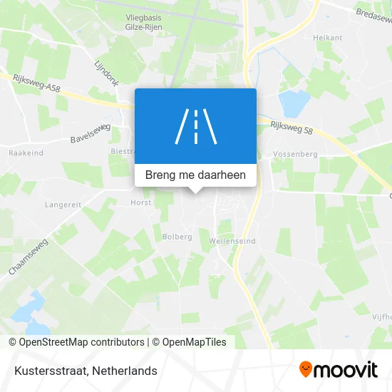 Kustersstraat kaart
