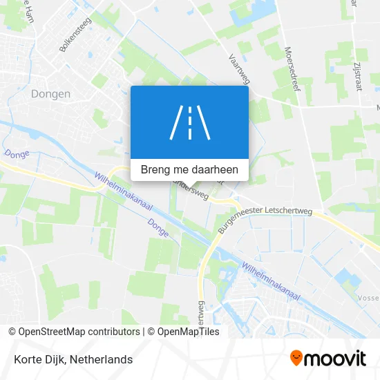 Korte Dijk kaart