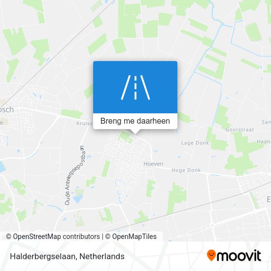 Halderbergselaan kaart