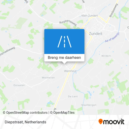 Diepstraat kaart