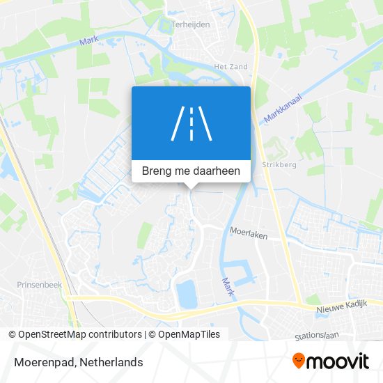 Moerenpad kaart