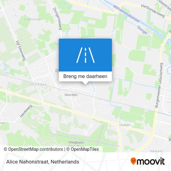 Alice Nahonstraat kaart