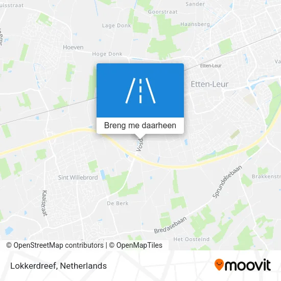 Lokkerdreef kaart