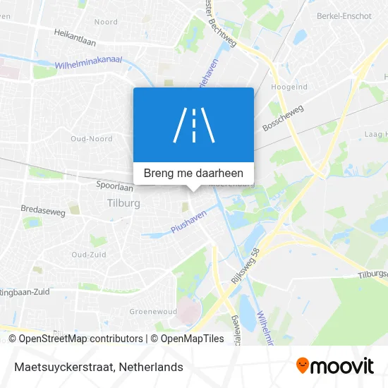 Maetsuyckerstraat kaart