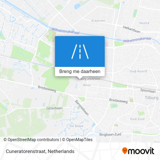 Cuneratorenstraat kaart