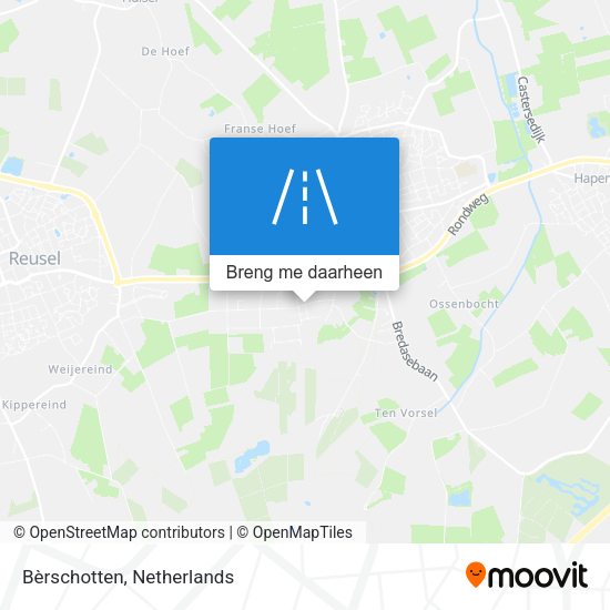 Bèrschotten kaart