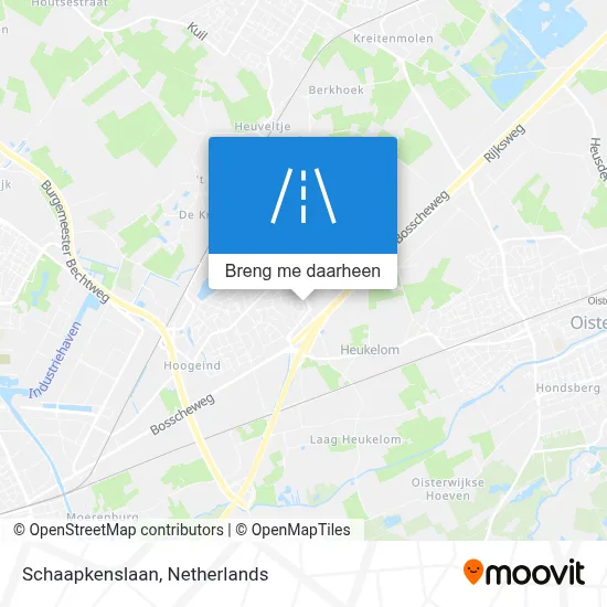 Schaapkenslaan kaart