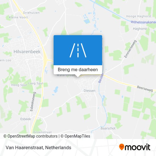Van Haarenstraat kaart