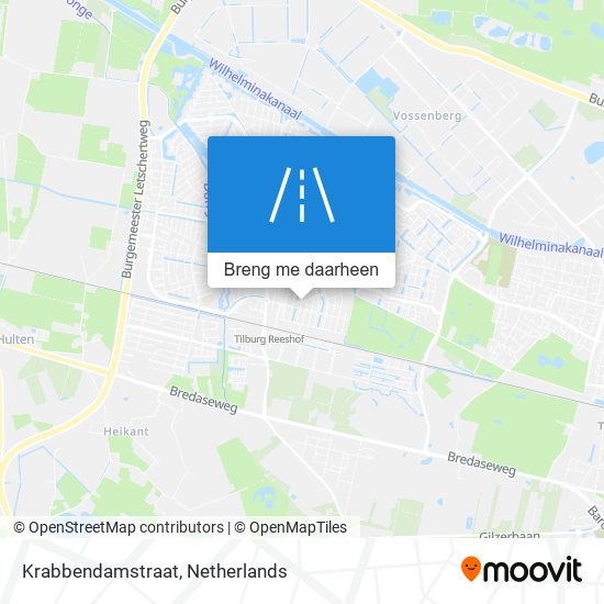 Krabbendamstraat kaart