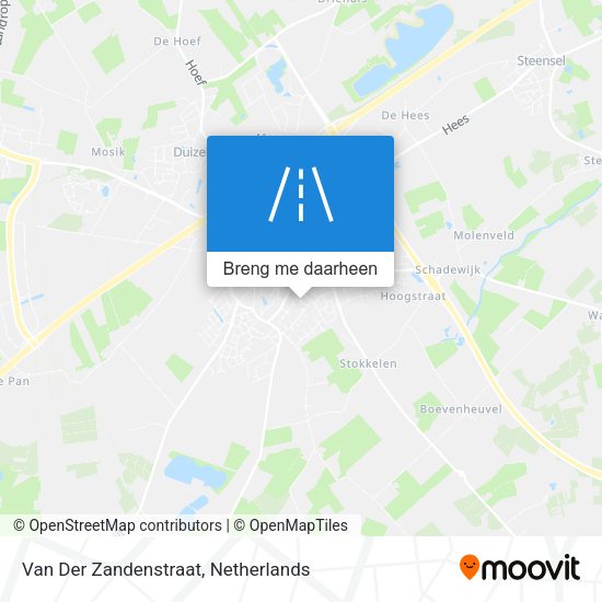 Van Der Zandenstraat kaart