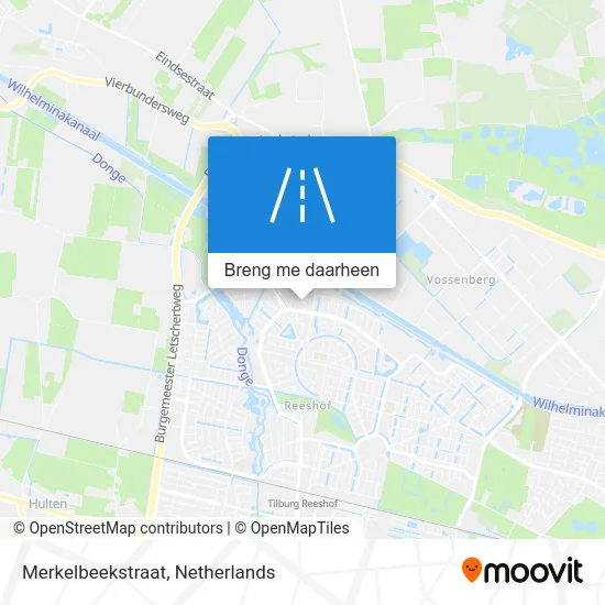 Merkelbeekstraat kaart