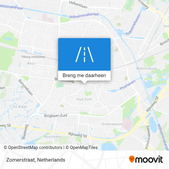 Zomerstraat kaart