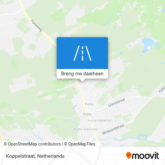 Koppelstraat kaart