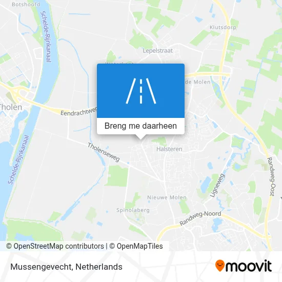 Mussengevecht kaart