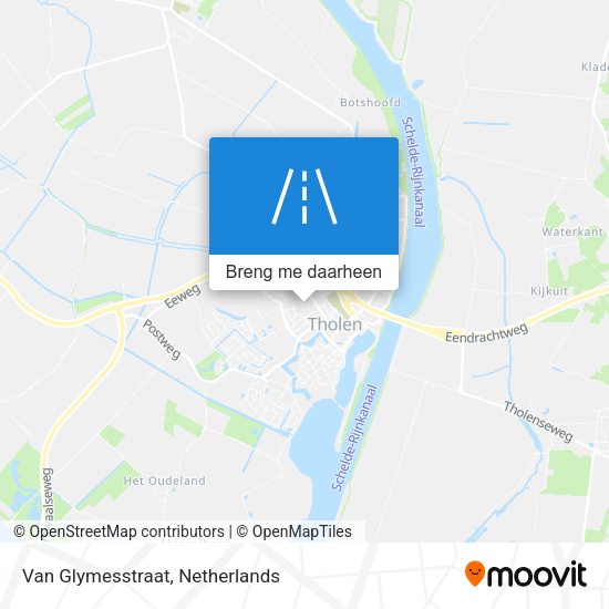 Van Glymesstraat kaart