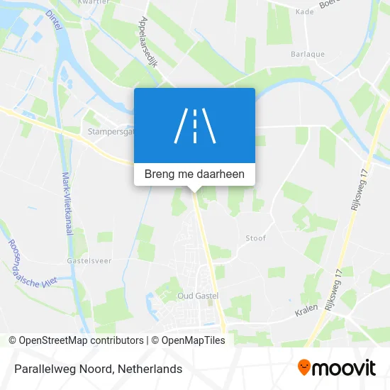 Parallelweg Noord kaart