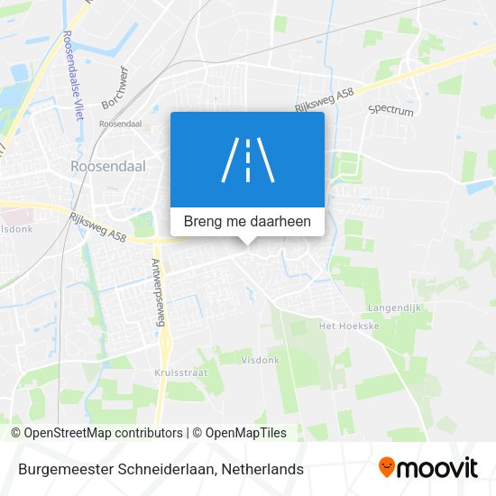 Burgemeester Schneiderlaan kaart