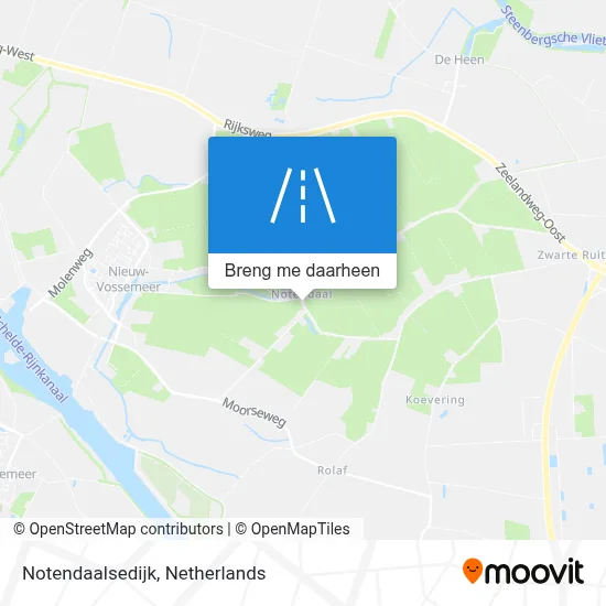 Notendaalsedijk kaart