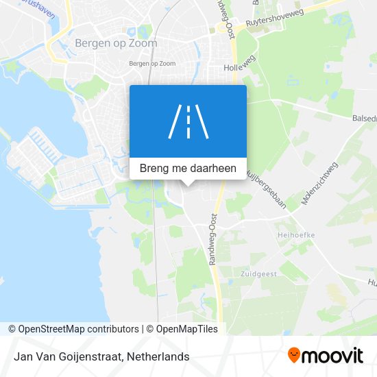 Jan Van Goijenstraat kaart