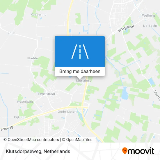 Klutsdorpseweg kaart