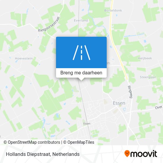 Hollands Diepstraat kaart