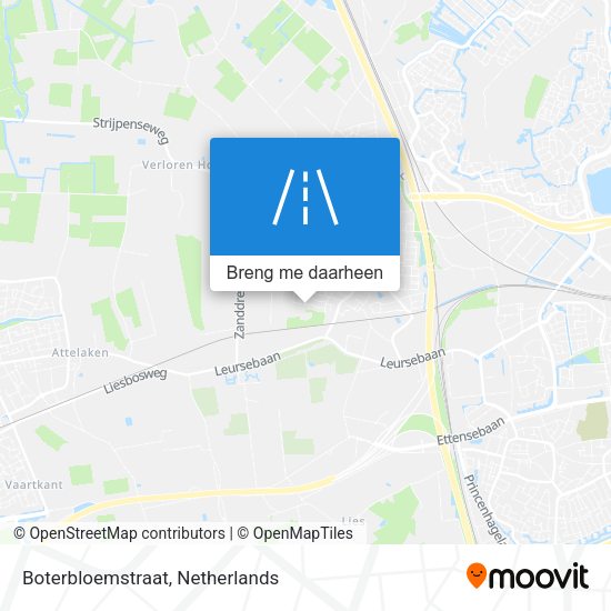 Boterbloemstraat kaart