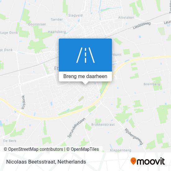Nicolaas Beetsstraat kaart