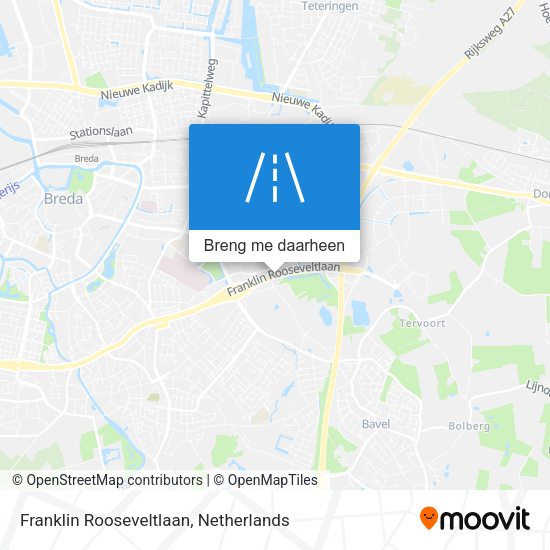 Franklin Rooseveltlaan kaart