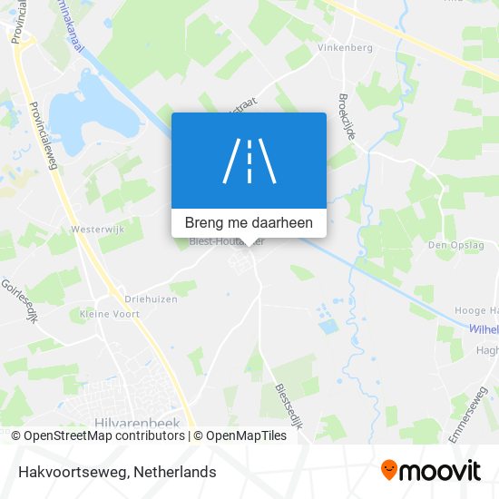 Hakvoortseweg kaart